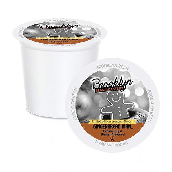 Brooklyn Beans Gingerbread Man Single Serve Coffee 12 Pack