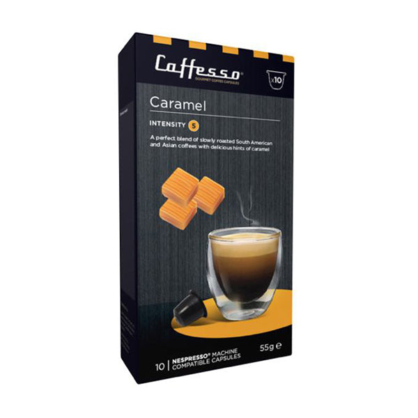 Caffesso Caramel Nespresso Compatible Capsules, 10 Pack