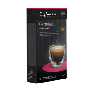 Caffesso Colombian Single Origin Nespresso Compatible Capsules, 10 Pack