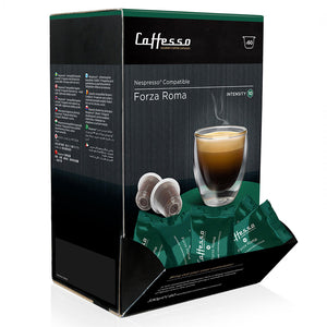 Caffesso Forza Roma Nespresso Compatible Capsules, 60 Pack