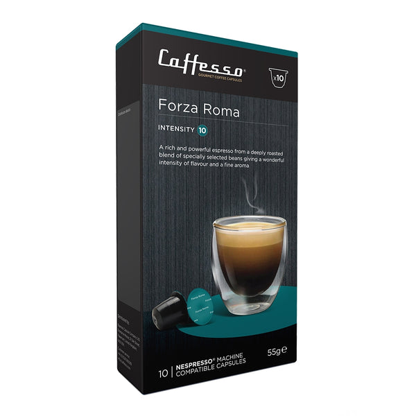 Caffesso Forza Roma Nespresso Compatible Capsules, 10 Pack