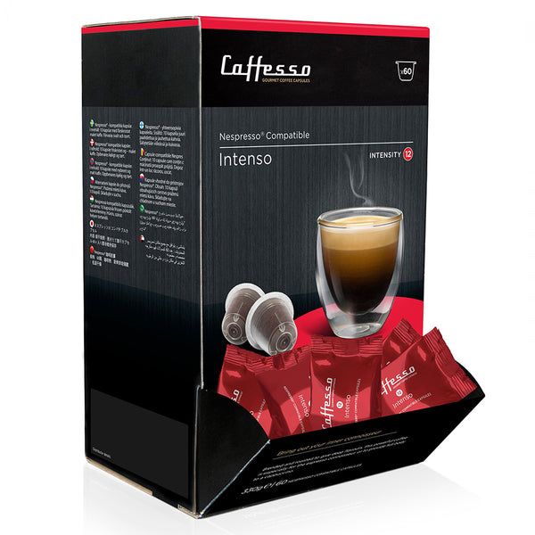 Caffesso Intenso Nespresso Compatible Capsules, 60 Pack