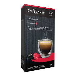Caffesso Intenso Nespresso Compatible Capsules, 10 Pack