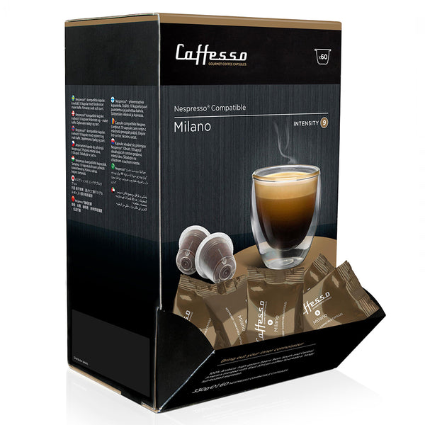 Caffesso Milano Nespresso Compatible Capsules, 60 Pack