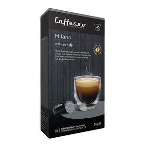 Caffesso Milano Nespresso Compatible Capsules, 10 Pack