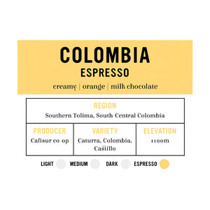 I.XXI Colombia South Tolima Whole Bean Espresso, 12 oz.