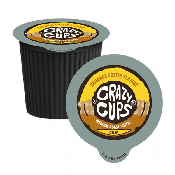 Crazy Cups Decaf Bananas Foster Flambé Single Serve Coffee 22 Pack