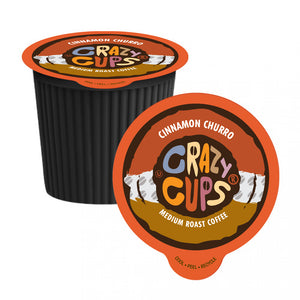 Crazy Cups Cinnamon Churro Single Serve Coffee 22 Pack