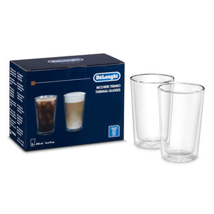 DeLonghi Bicchieri Glass Latte 2 ECS – of Set Cups, Macchiato Coffee