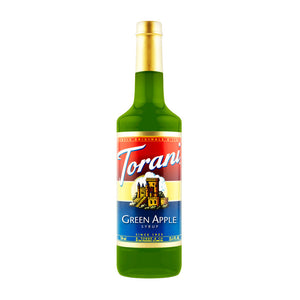 Torani Green Apple Syrup in a Plastic Bottle, 750ml