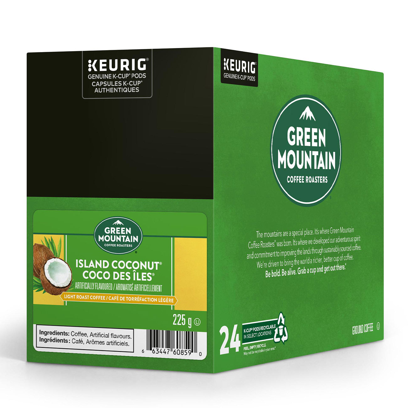 Green Mountain Coffee Island Coconut K-Cup Pods 24 Pack | ECS Coffee Inc.