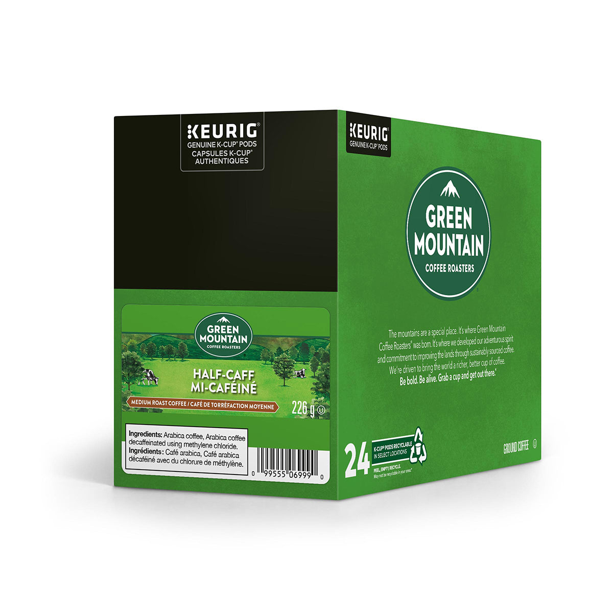 Green Mountain Half Caff K-Cup Pods 24 Pack