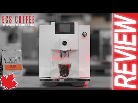 Machine à expresso automatique Jura E6, blanc piano 