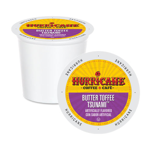 Hurricane Coffee Butter Toffee Tsunami Single Serve Coffee 24 Pack