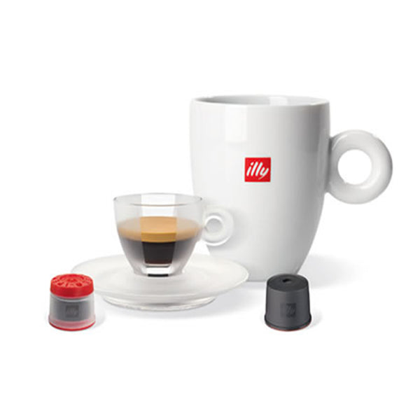 illy iperEspresso Capsules and coffee cups