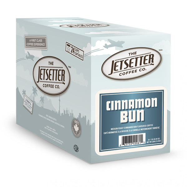 Jetsetter Cinnamon Bun Single Serve Coffee 24 Pack