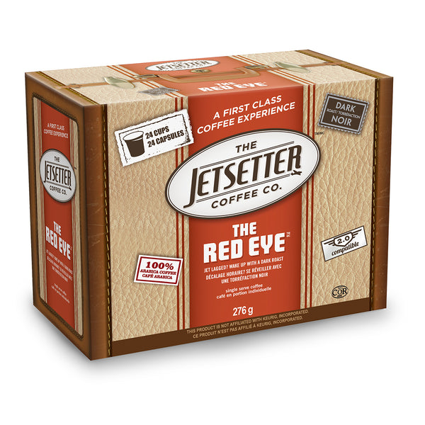 Jetsetter Red Eye Single Serve Coffee 24 Pack