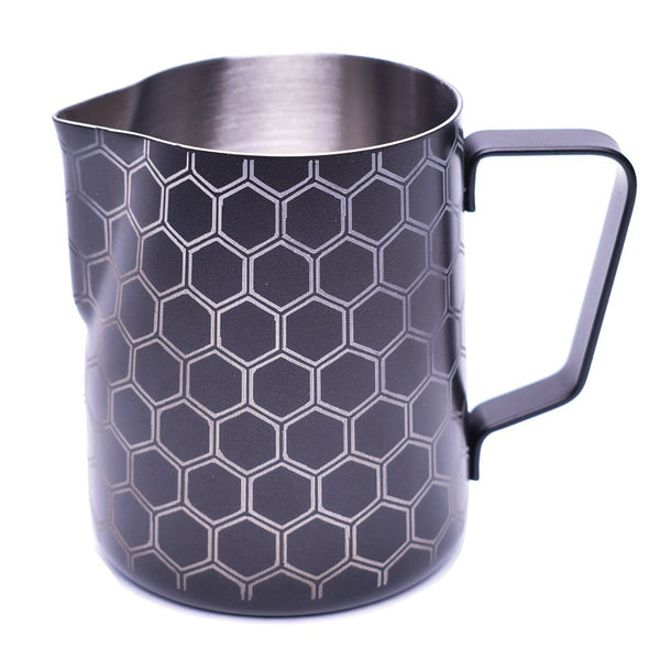 JoeFrex Frothing & Foaming Milk Pitcher, Honeycomb Style #MK06XH