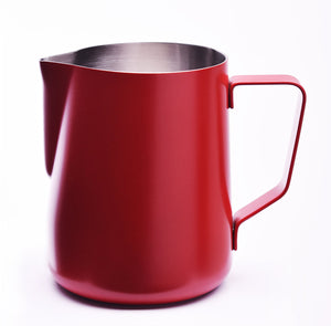 JoeFrex Frothing & Foaming Milk Pitcher, Red