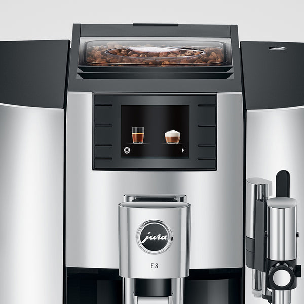 Jura E8 Automatic Espresso Machine, Chrome #15371 – ECS Coffee