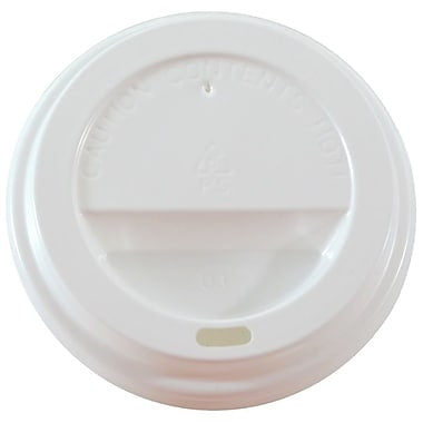 White Dome Lids for 12 oz. Cups