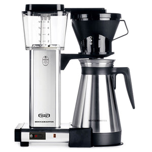 Technivorm Moccamaster KBT Coffeemaker in Polished Silver with Thermal Carafe