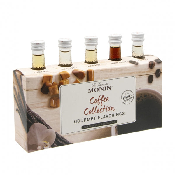 Monin Coffee Flavour Collection, 5 Pack
