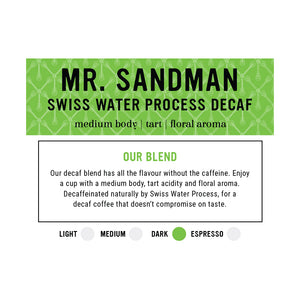 I.XXI Mr. Sandman Whole Bean Decaf Coffee, 12 oz.