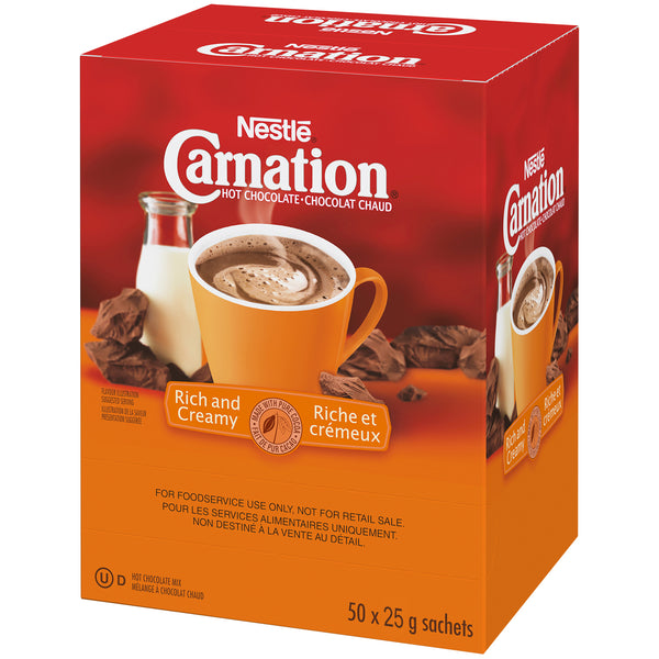 Carnation Rich & Creamy Hot Chocolate, 50 Sachets