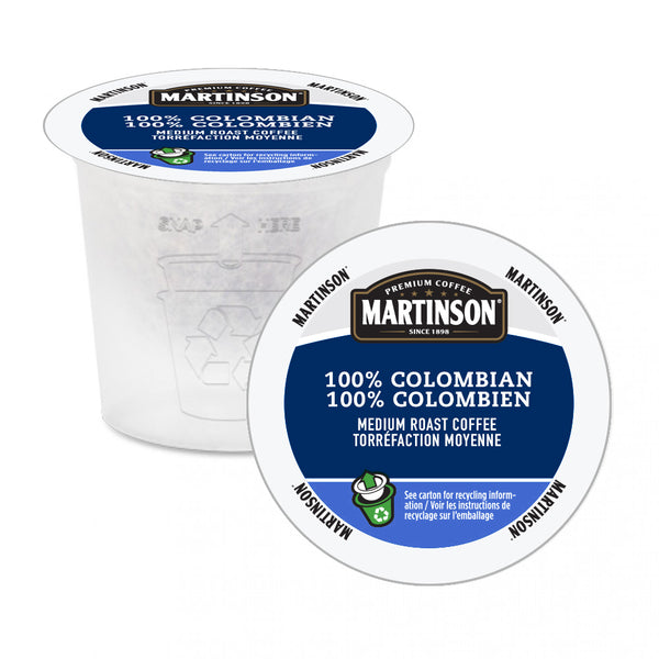 Martinson 100% Colombian Single Serve Coffee K-Cups
