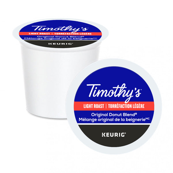 Timothy's Original Donut Blend K-Cup® Pods 24 Pack