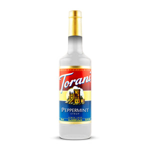 Torani Peppermint Syrup in a Plastic Bottle, 750ml