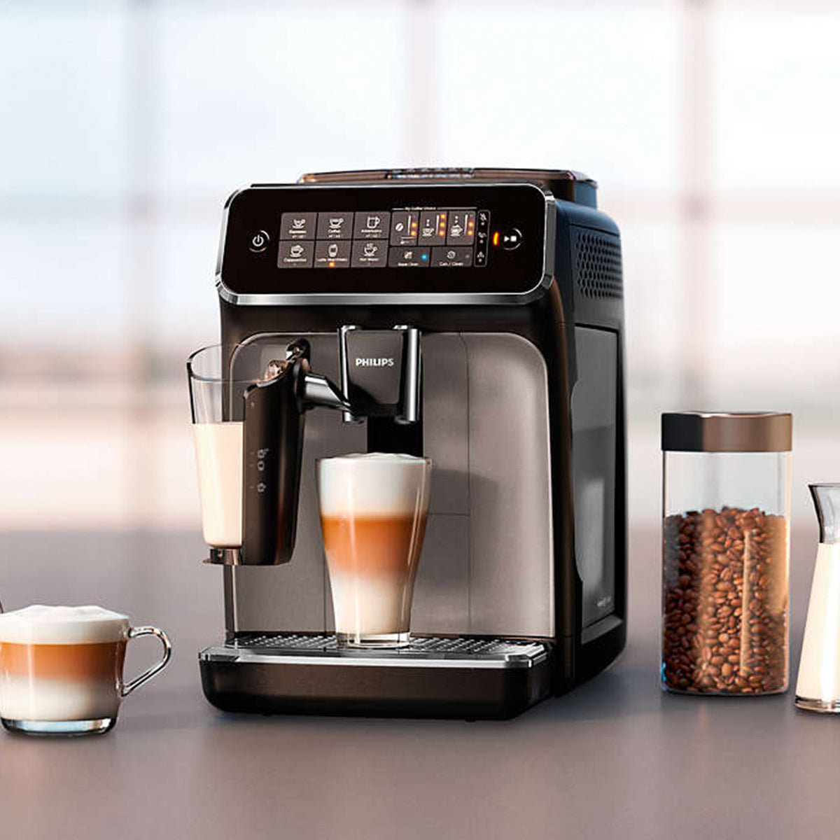 PHILIPS 3200 Series Fully Automatic Espresso Machine, LatteGo Milk Fro –  espcafe