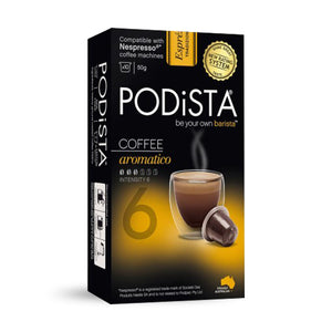 PODiSTA Aromatico Nespresso Compatible Capsules, 10 Pack