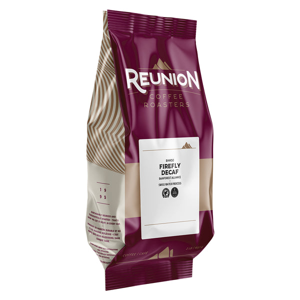 Reunion Coffee Roasters Swiss Water Process Firefly Decaf Whole Bean Coffee 2 lb