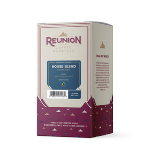 Reunion Coffee Roasters House Blend Coffee Pods 16 Pack