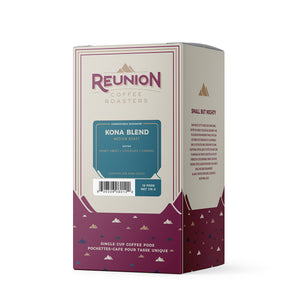 Reunion Coffee Roasters Kona Blend Coffee Pods 16 Pack