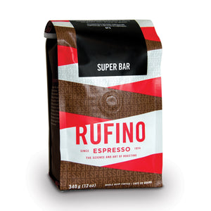 Rufino Espresso Super Bar Whole Bean Coffee, 12 oz.