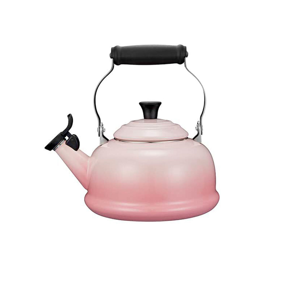Le Creuset Stoneware Classic Whistling Kettle Shell Pink ECS Coffee