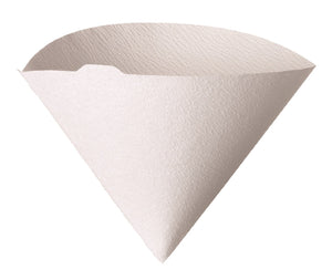 Hario V60 White Tabbed Paper Coffee Filters Size 01, 100 Count