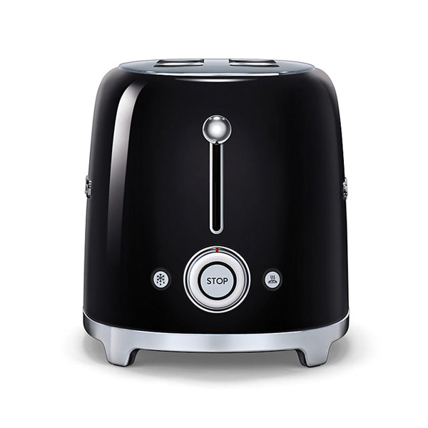 Smeg 4-Slice Toaster Black ECS Coffee - Main Image