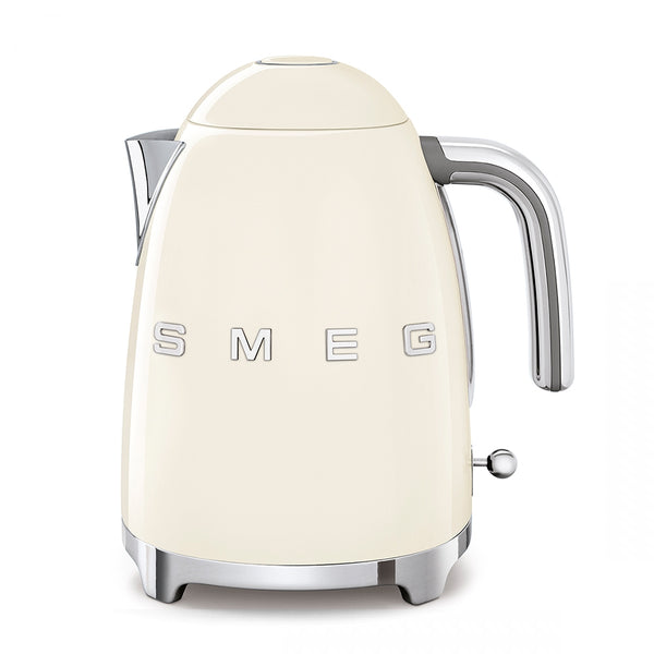 Smeg Electric Tea Kettle in Cream, front