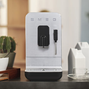 Smeg Super Automatic Espresso Machine with Steam Wand - Matte Black