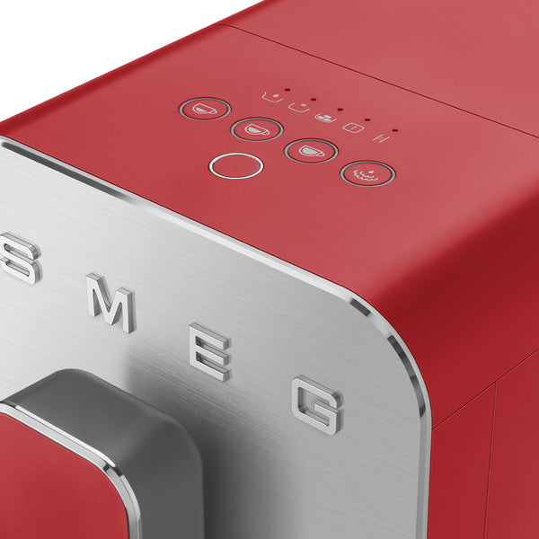 Smeg Super Automatic Espresso Machine with Steam Wand - Matte Red