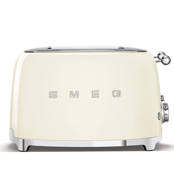 Smeg 4 Slice Extra Wide Toaster TSF03CRUS, Cream