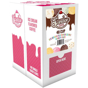 Sundae Ice Cream Flavoured Variety Single Serve Coffee, 48 Pack