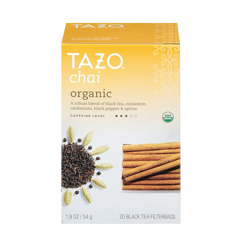 Tazo Organic Chai Filterbag Tea 24 Count | ECS Coffee Inc.