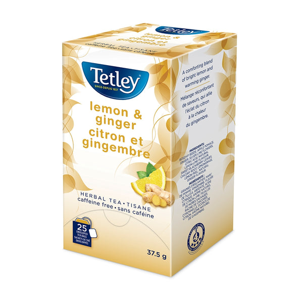 Tetley Lemon & Ginger Tea 25 Count
