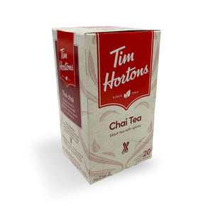 Tim Hortons Chai Filterbag Tea 20 Count Box