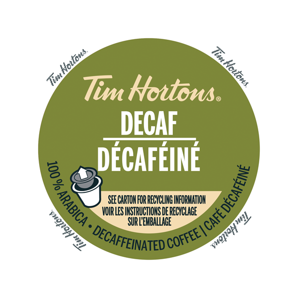 Tim Hortons Decaf Coffee K-Cup® Pods 12 Pack
